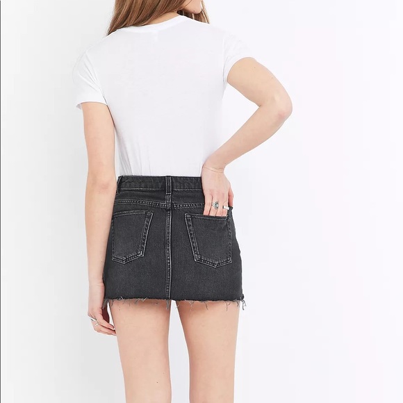 BDG Black Denim Mini Skirt - Picture 2 of 4